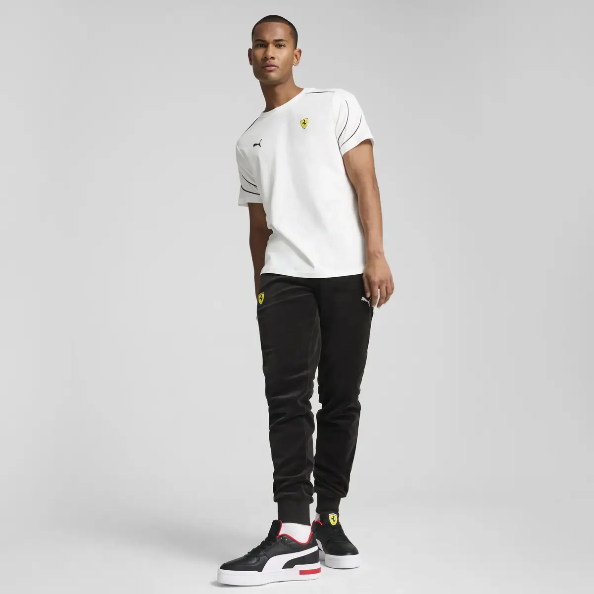 Puma Ferrari Race MT7+ Tee Beyaz Erkek T-Shirt