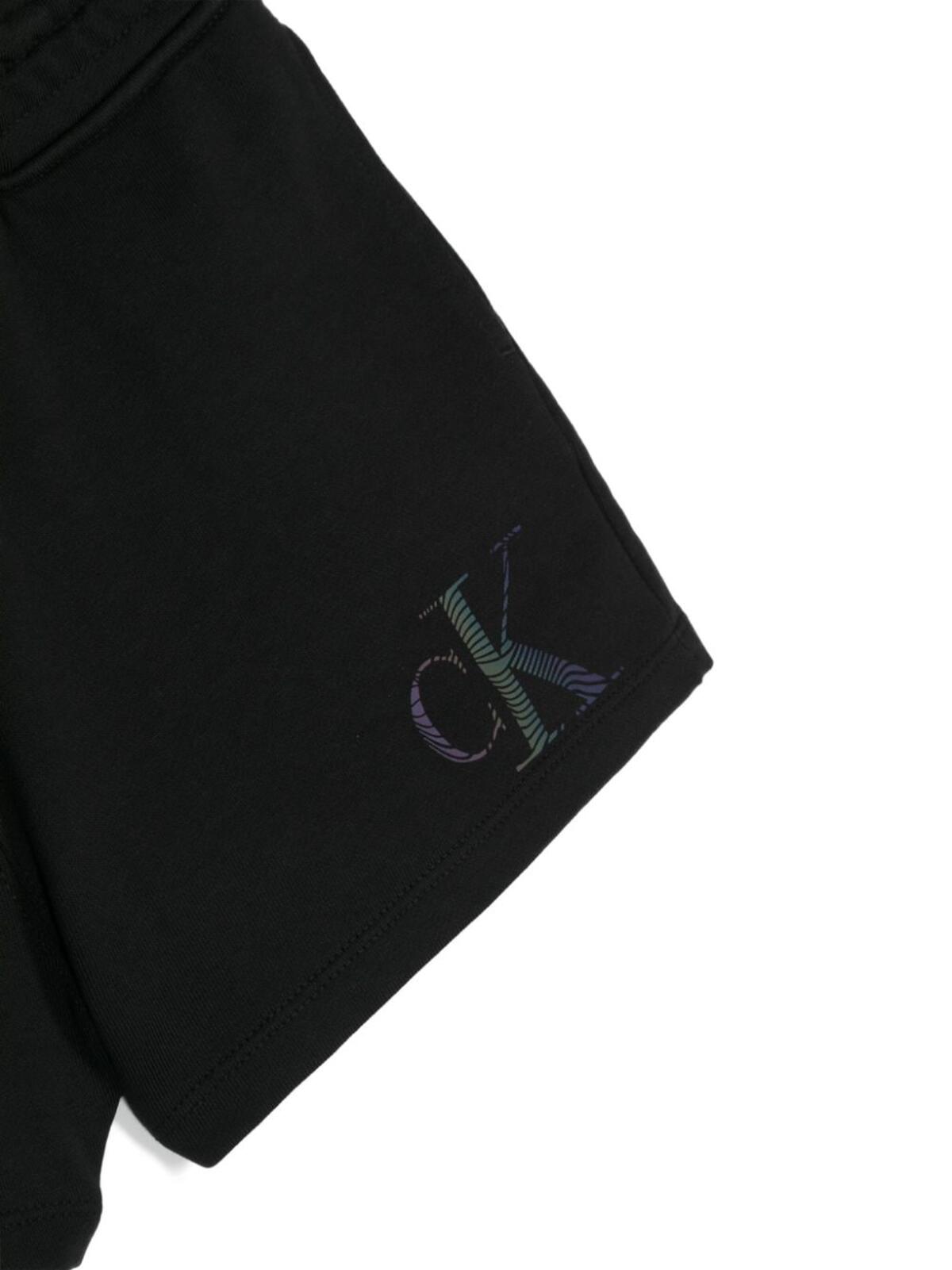 Calvin Klein IRIDESCENT CK LOGO S, BEH Siyah Çocuk Şort