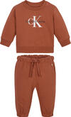 Calvin Klein MONOGRAM CN SWEATSHI Bebek Kahverengi Eşofman Takımı
