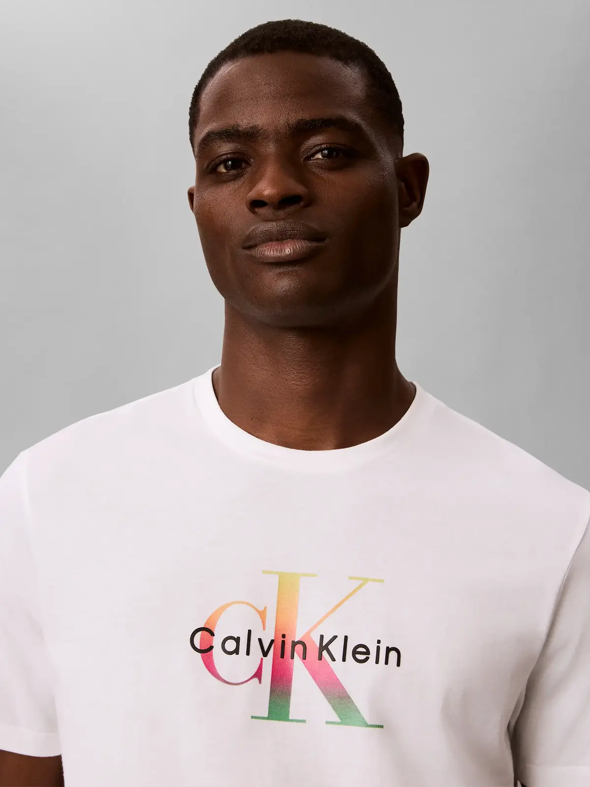 Calvin Klein SS 20S CK PRIDE26 GR, YAA Beyaz Erkek T-Shirt