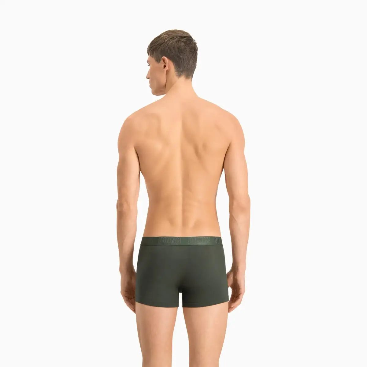 Puma PUMA BASIC TRUNK 2P green melange Yeşil Erkek 2'li Boxer