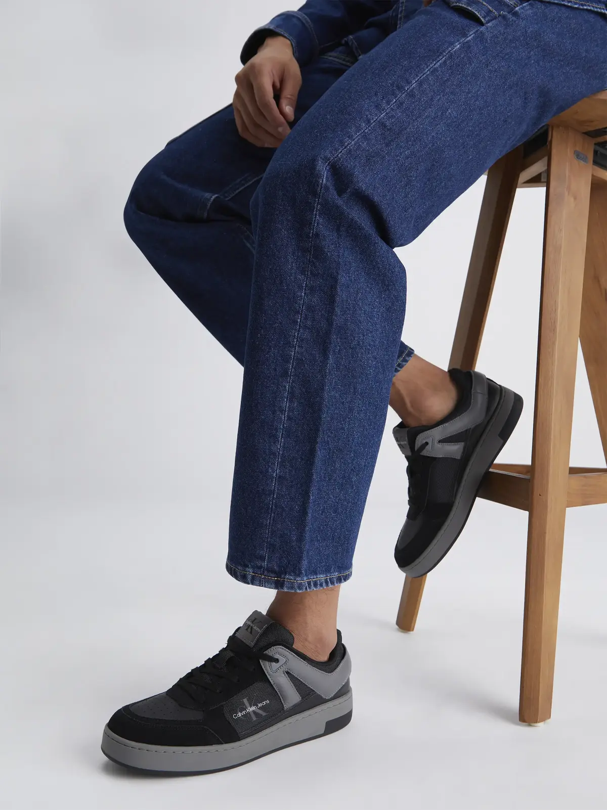 Calvin Klein BASKET CUP LOW LACEU Erkek Siyah Günlük Spor Ayakkabı