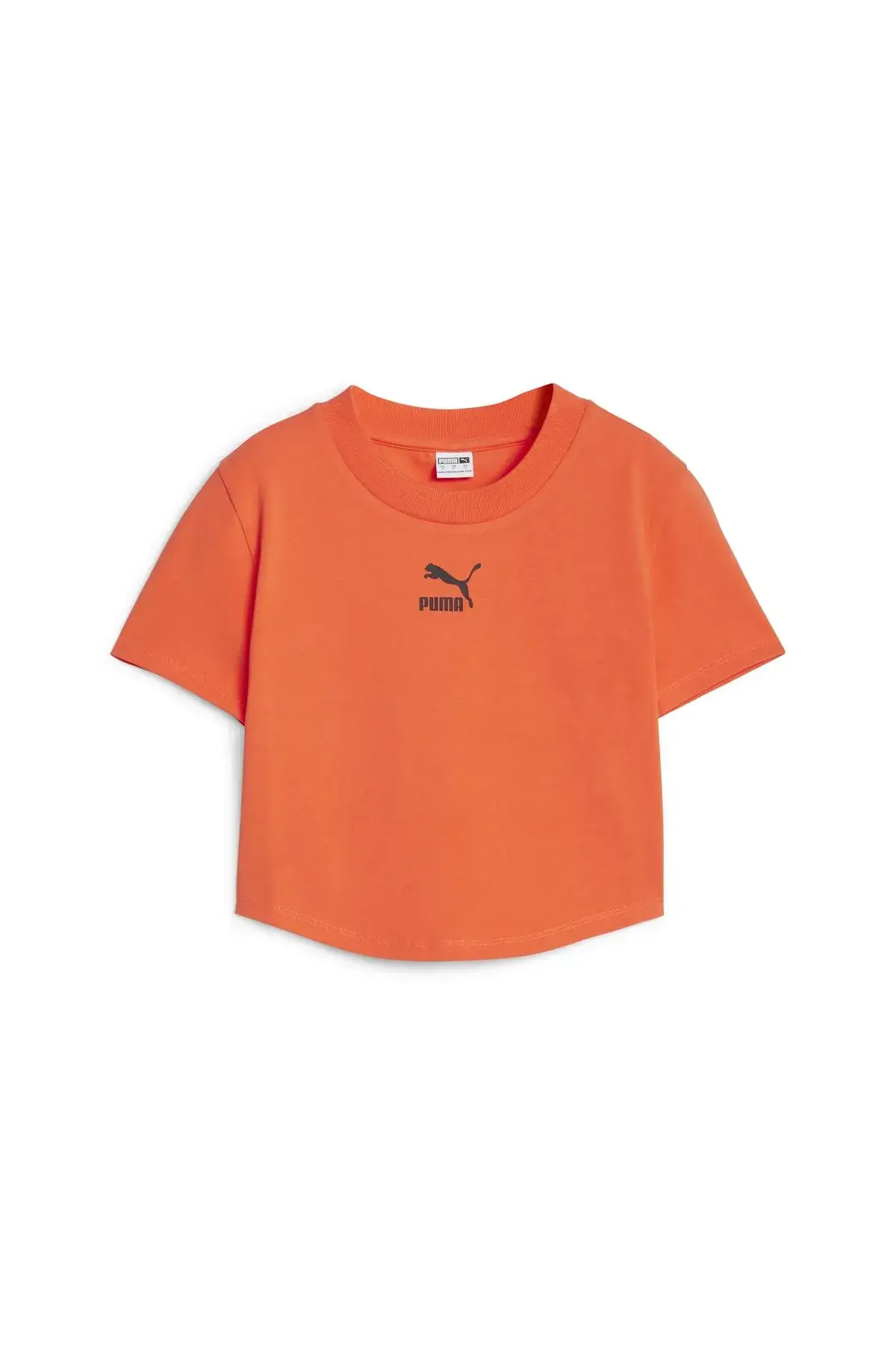 Puma DARE TO Cropped Slim Tee Kırmızı Kadın T-Shirt