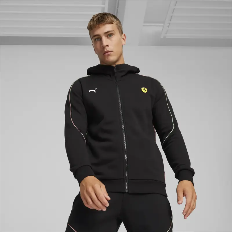 Puma Ferrari Race Hdd Sweat Jkt Siyah Erkek Sweat Ceket