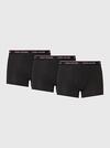 Tommy Hilfiger 3P TRUNK, 990 Siyah Erkek 3'lü Boxer