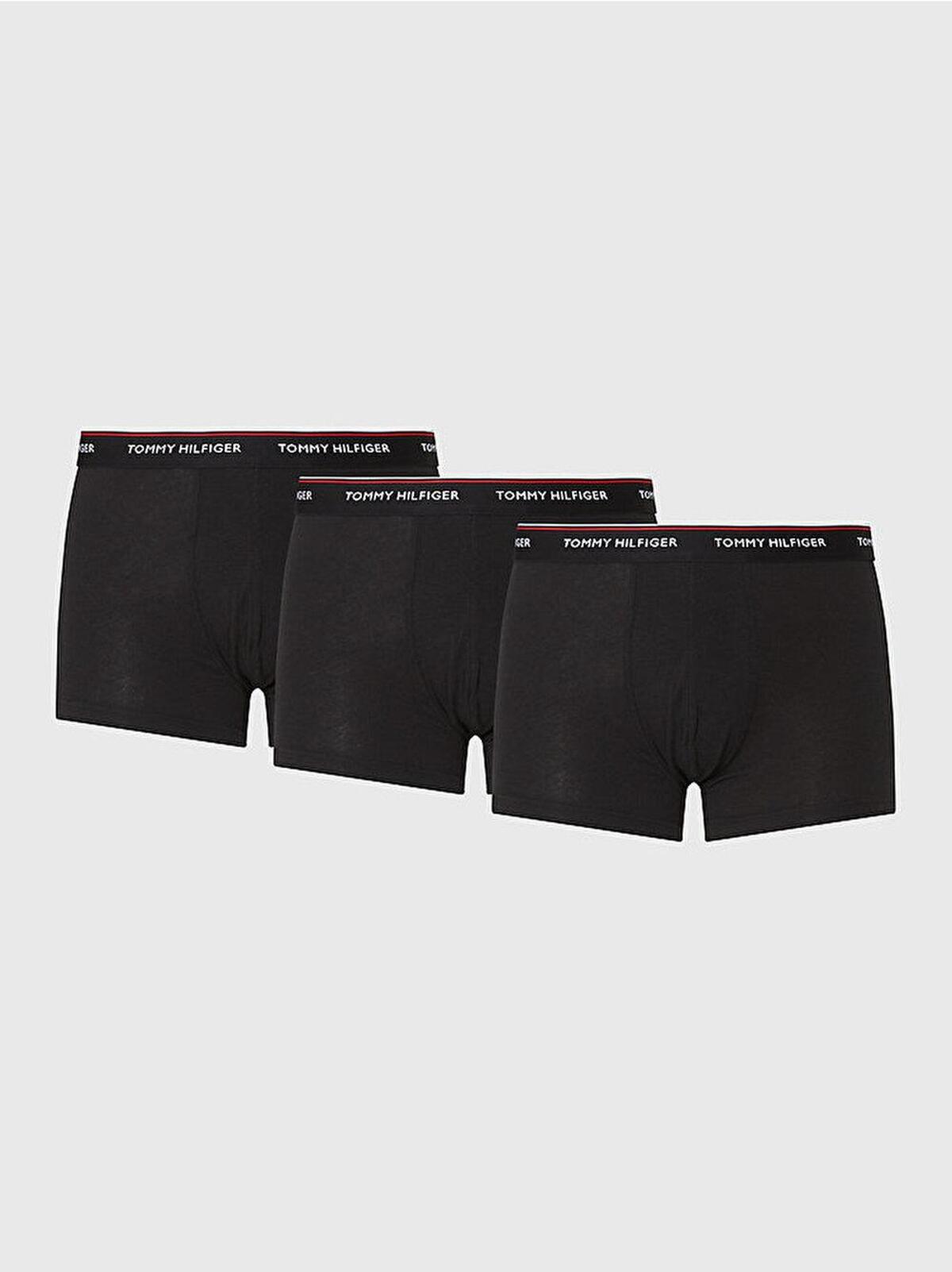 Tommy Hilfiger 3P TRUNK, 990 Siyah Erkek 3'lü Boxer