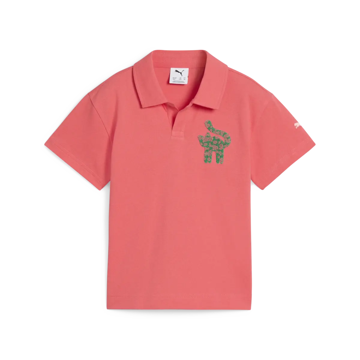 Puma CATS CLUB Pique Polo Pembe Kız Çocuk Polo T-Shirt