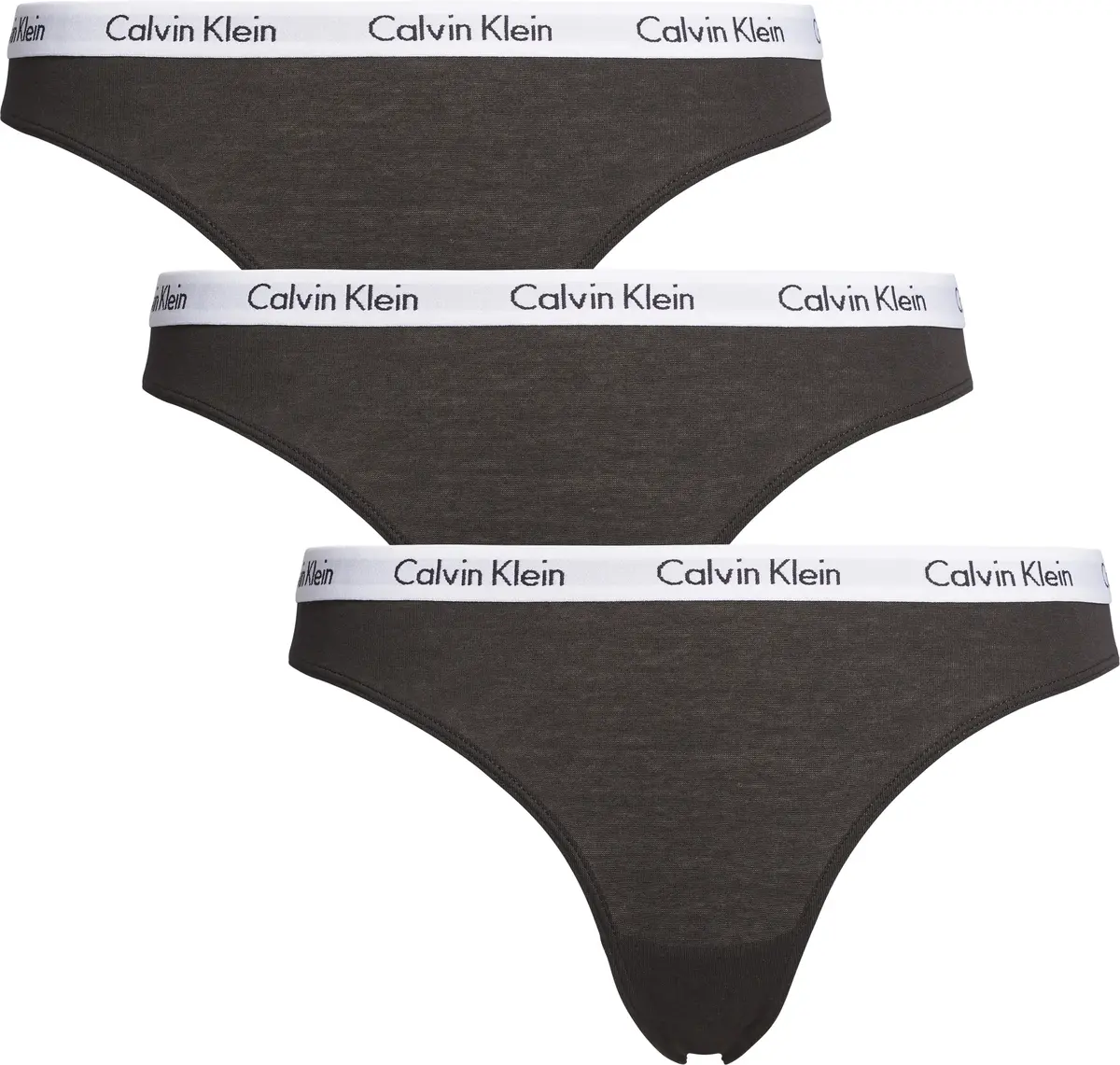 Calvin Klein BIKINI 3PK Kadın Siyah Bikini Külot Set