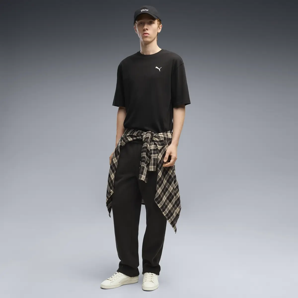 PUMA ESS Boxy Tee Siyah Erkek T-Shirt