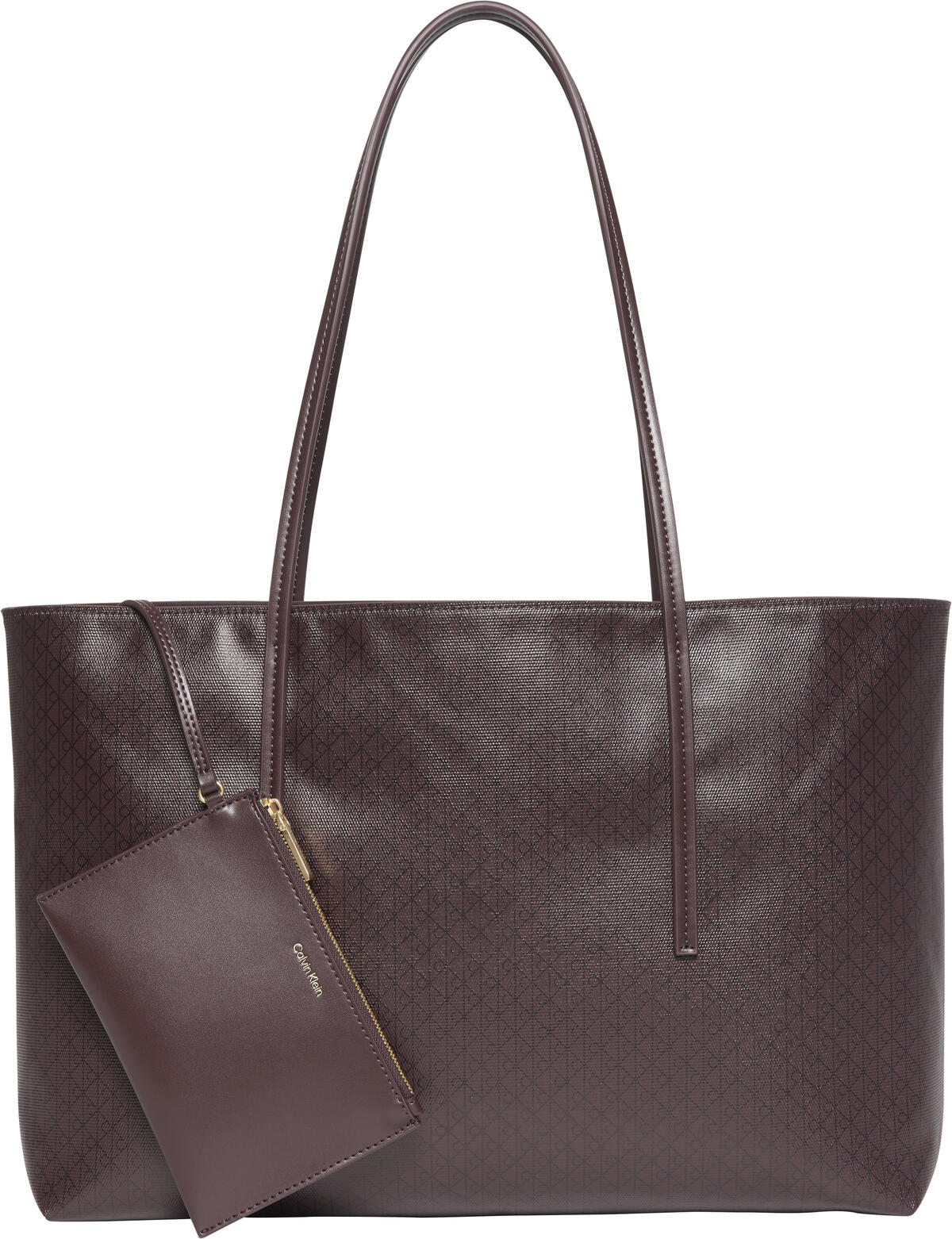 Calvin Klein EMBLEM AOP TOTE W/ POUCH Kırmızı Kadın El Çantası Calvin Klein EMBLEM AOP TOTE W/ POUCH Kırmızı Kadın El Çantası