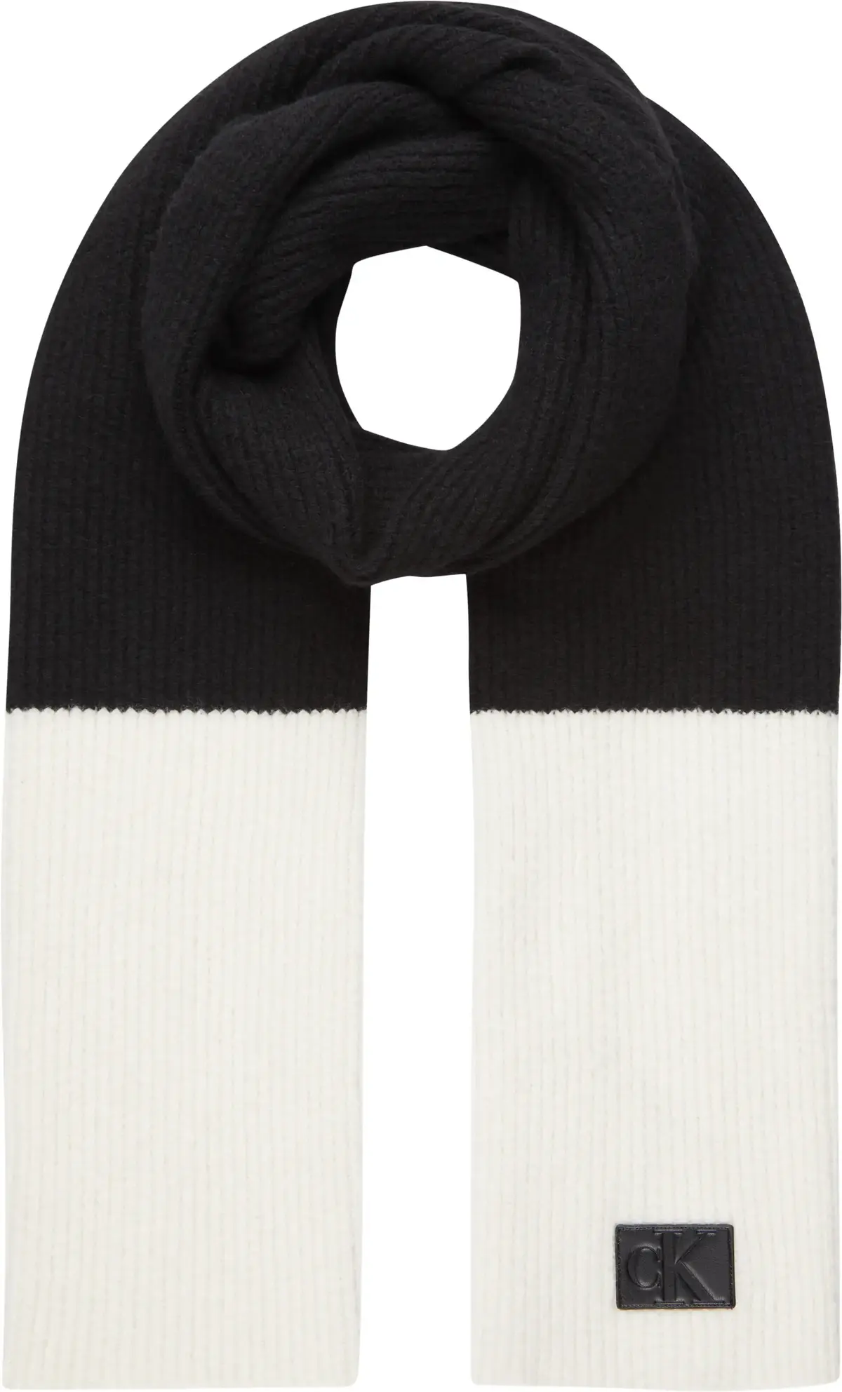 Calvin Klein COLORBLOCK SCARF Erkek Siyah Atkı
