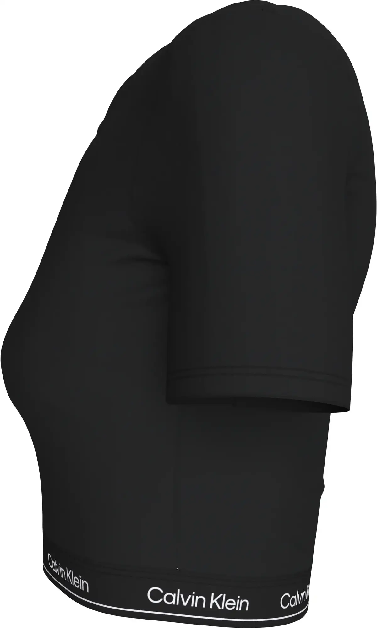 Calvin Klein MODERN SPORT SS TEE, UB1 Siyah Kadın T-Shirt & Polo