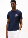 Tommy Hilfiger HILFIGER COLOUR CRES, DW5 Siyah Erkek T-Shirt & Polo