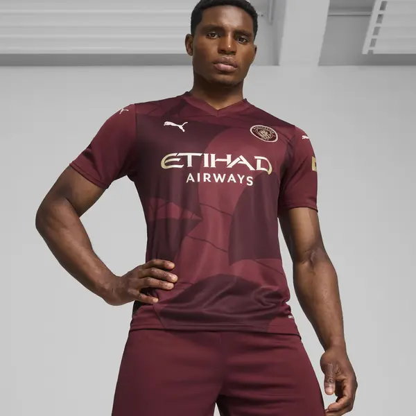 PUMA MCFC Third Jersey Replica Bordo Erkek Forma