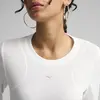Puma THE FAST RACE Longsleeve Beyaz Kadın T-Shirt