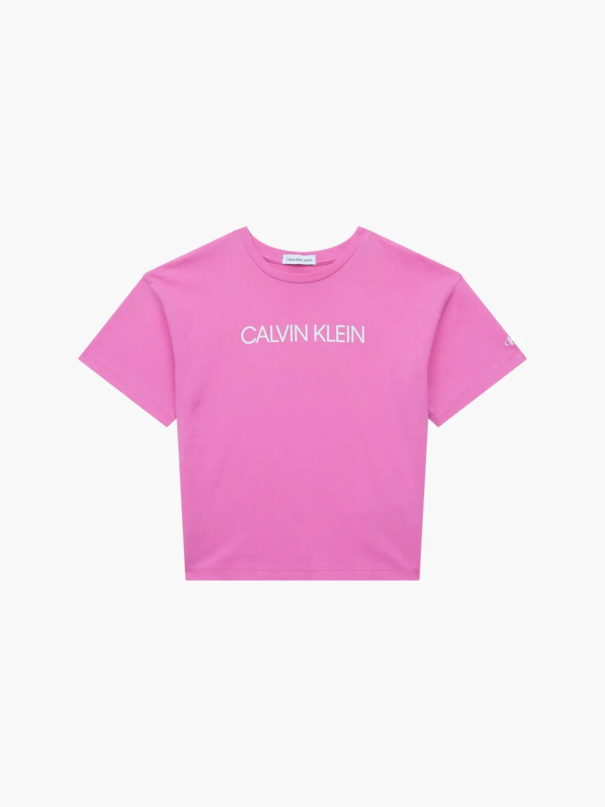 Calvin Klein INSTITUTIONAL LOGO B Kadın Pembe T-Shirt