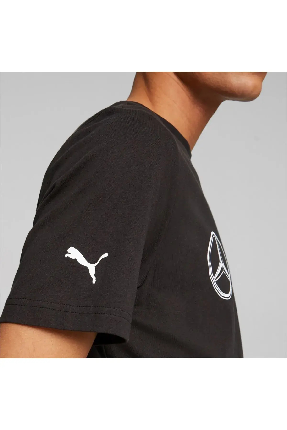 Puma MAPF1 ESS Logo Tee Siyah Erkek T-Shirt