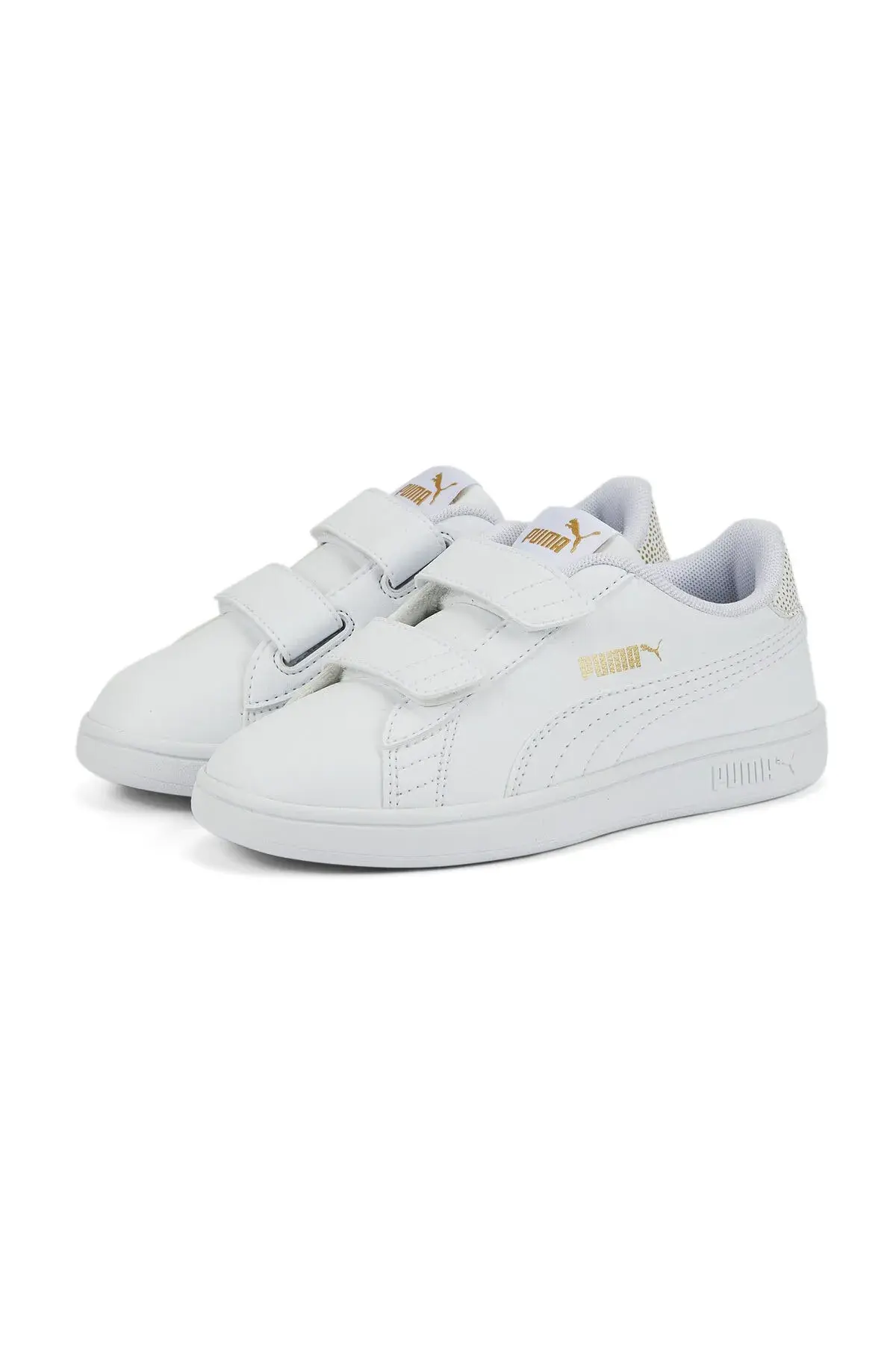 Puma Smash V2 Metallics V Ps Beyaz Kız Çocuk Günlük Spor Ayakkabı
