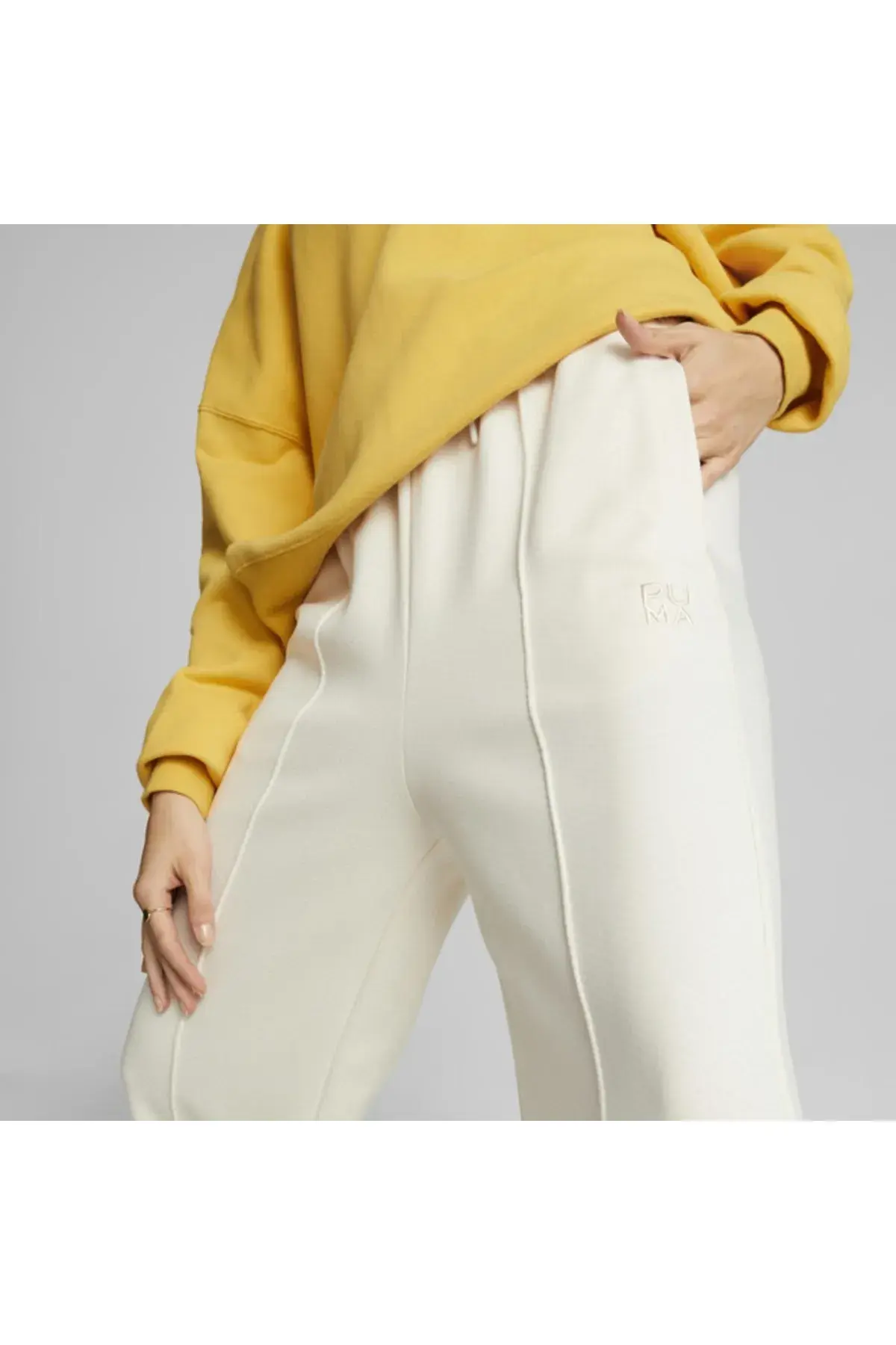 Puma Infuse Wide Leg Pants Dk Bej Kadın Eşofman Altı