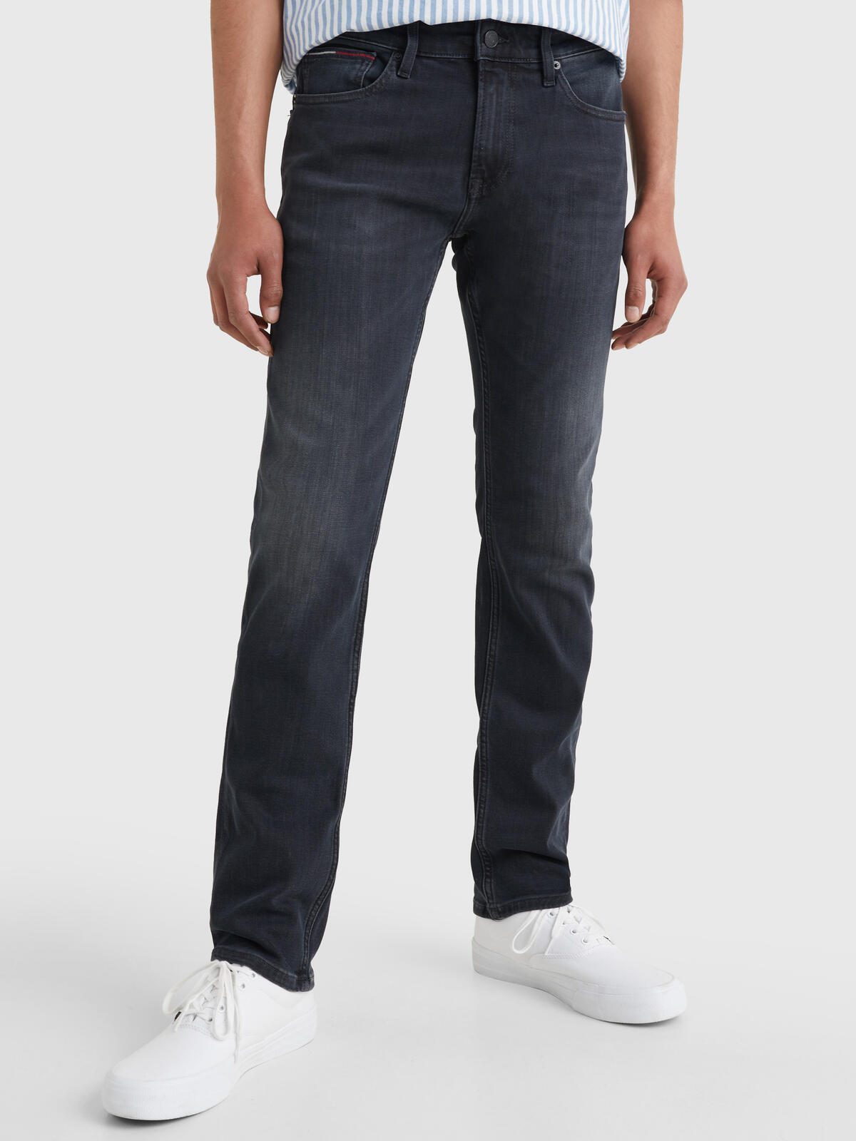 Tommy Hilfiger SCANTON SLIM DYJBK Erkek Lacivert Kot Pantolon
