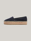 Tommy Hilfiger TH EMBROIDERED FLATF Kadın Siyah Ayakkabı