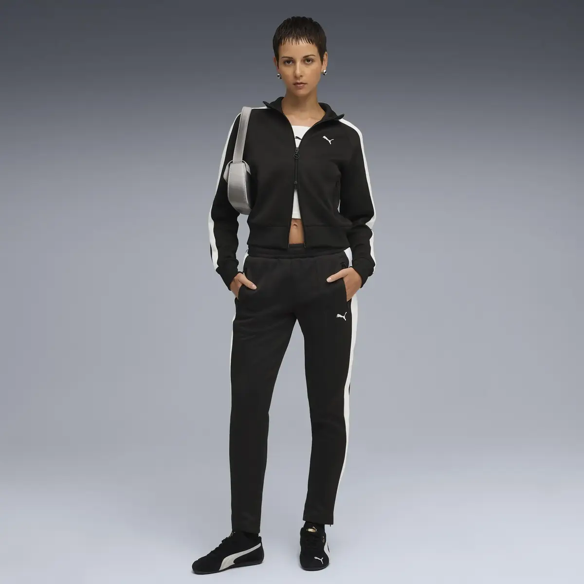Puma T7 ALWAYS ON Slim TrackPants Siyah Kadın Eşofman Altı