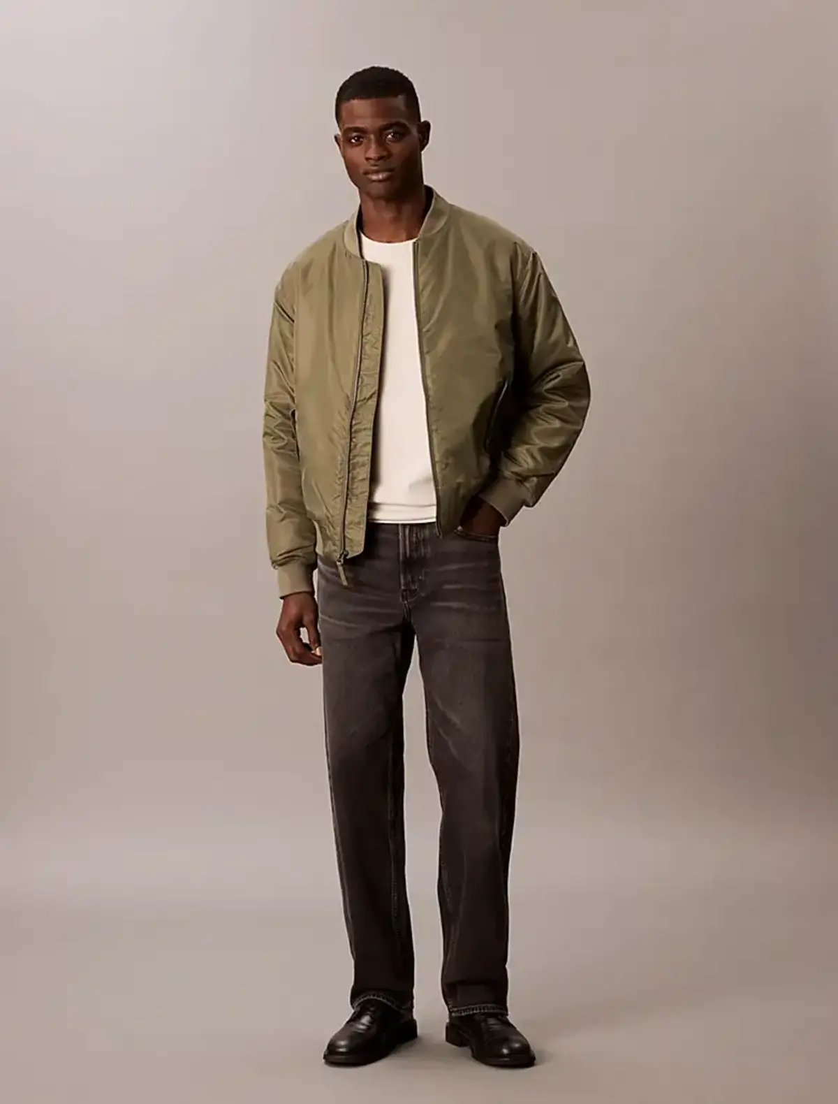Calvin Klein LS JEANS HERO BOMBER Yeşil Erkek Ceket