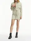 Calvin Klein BADGE BELTED SHIRT D Kadın Krem Elbise