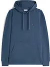 Tommy Hilfiger ESSENTIAL TERRY HOOD Erkek Turkuaz  Sweatshirt