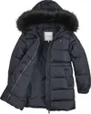 Tommy Hilfiger LONG WAISTED DOWN CO Kadın Siyah Şişme Mont