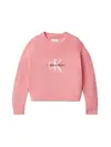 Calvin Klein MONOLOGO CN SWEATER, VAZ Pembe Kız Çocuk Sweatshirt