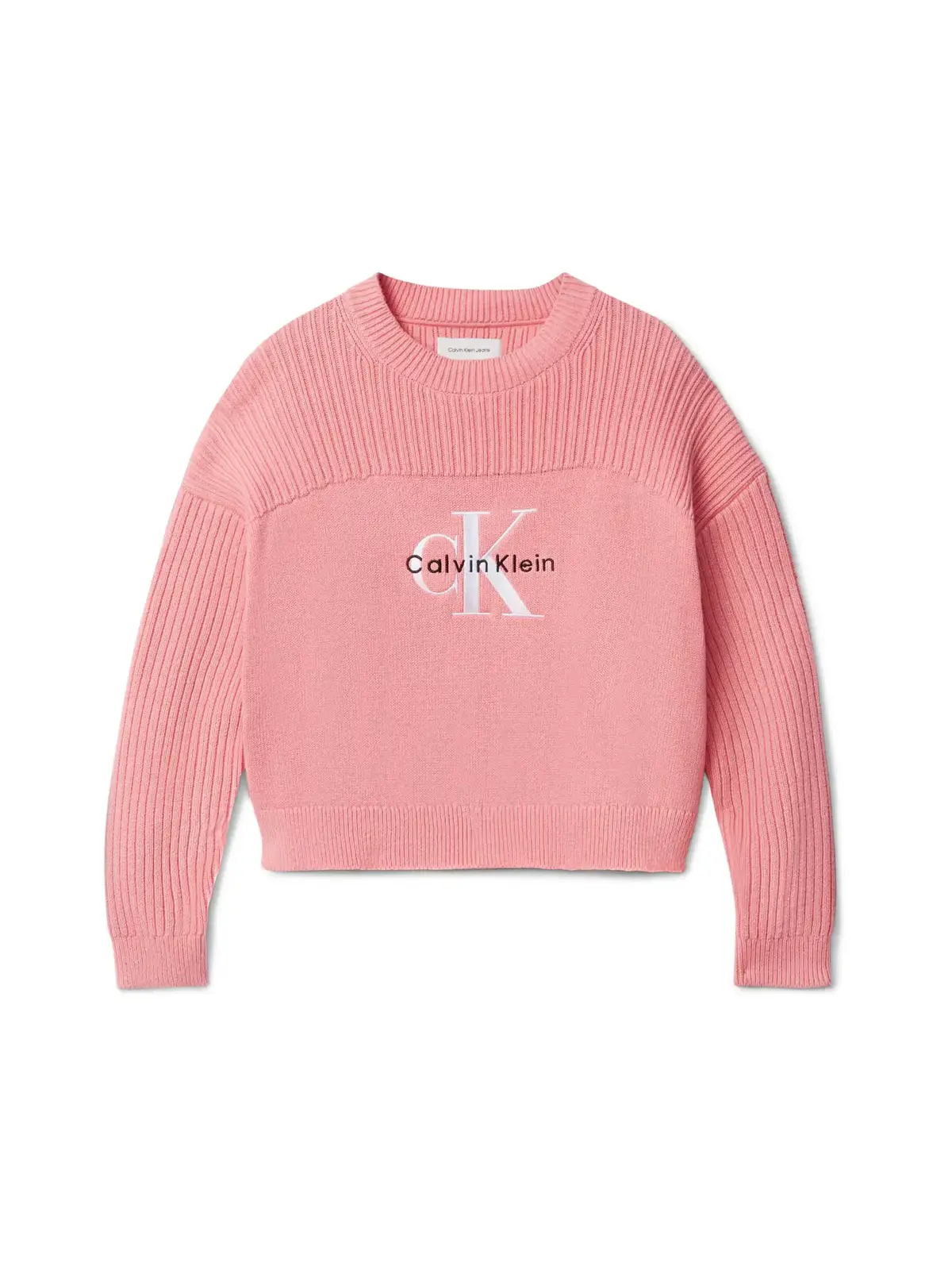 Calvin Klein MONOLOGO CN SWEATER, VAZ Pembe Kız Çocuk Sweatshirt