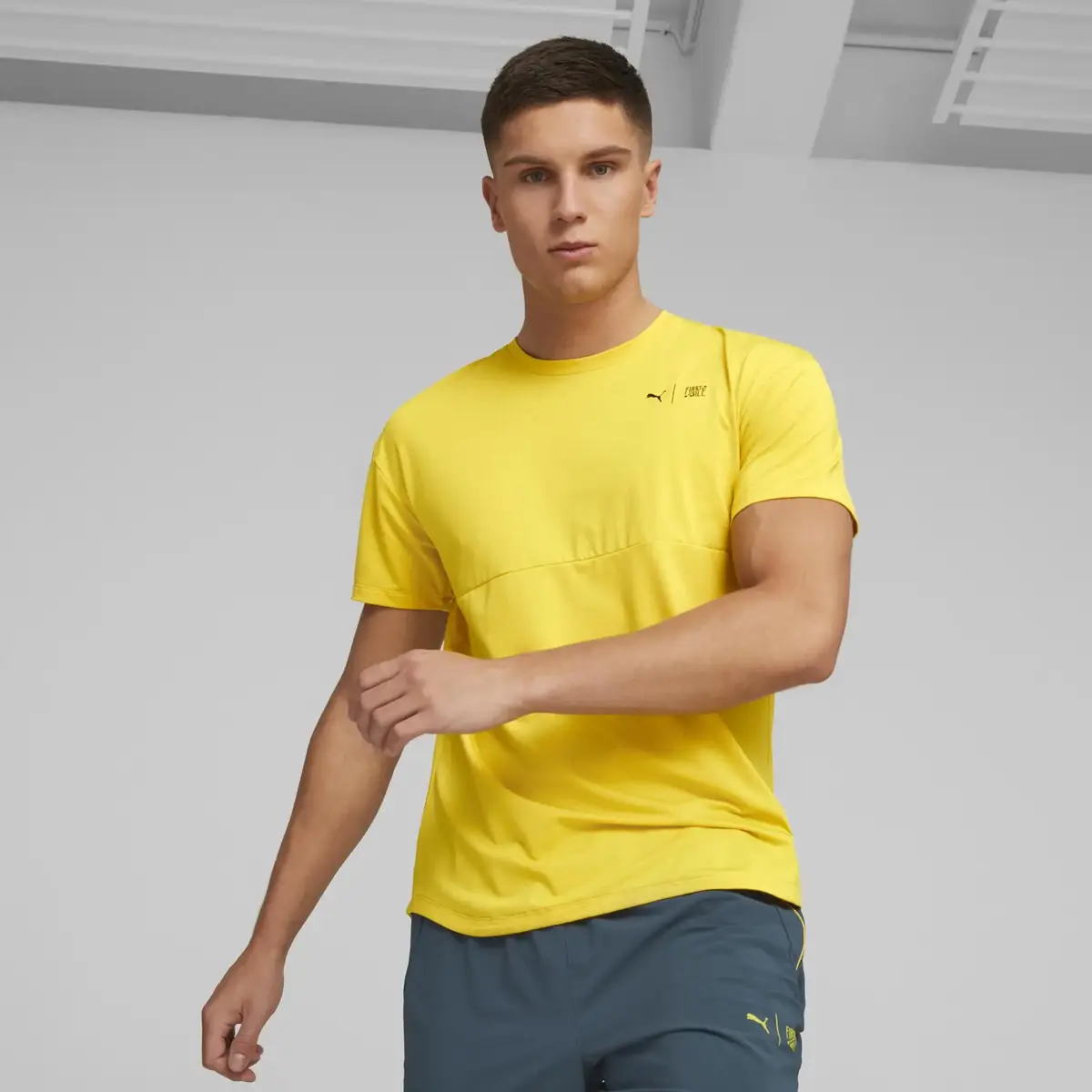 Puma M First Mile Commercial Sarı Erkek T-Shirt