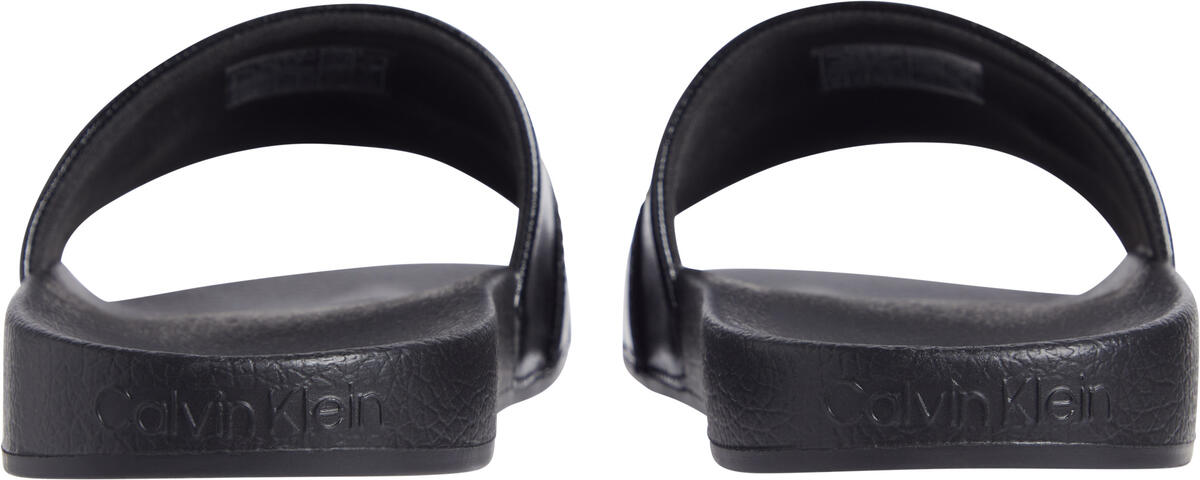 Calvin Klein POOL SLIDE W/METAL B Kadın Siyah Terlik