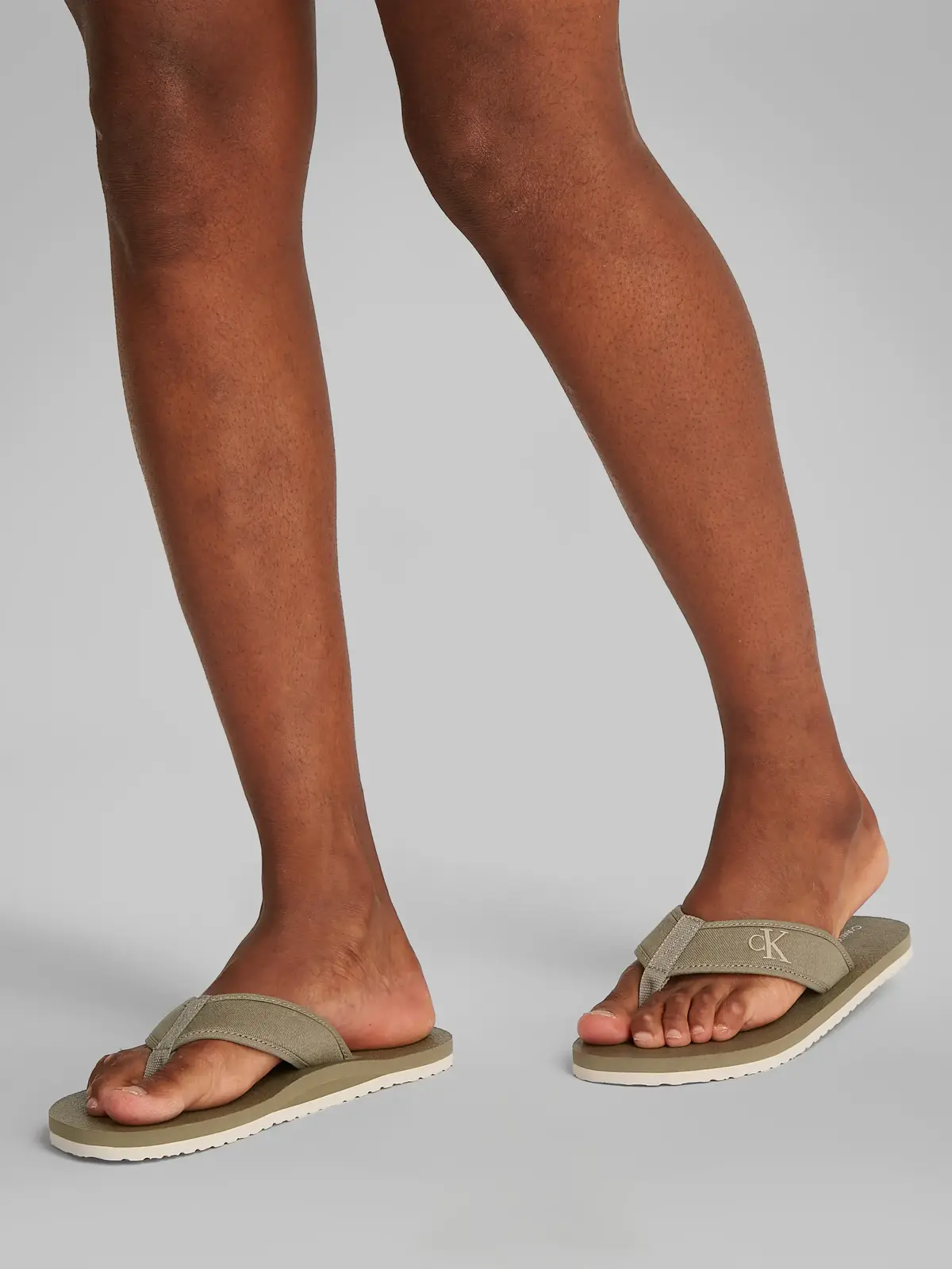 Calvin Klein THONG+ CV Haki Parmak Arası Terlik