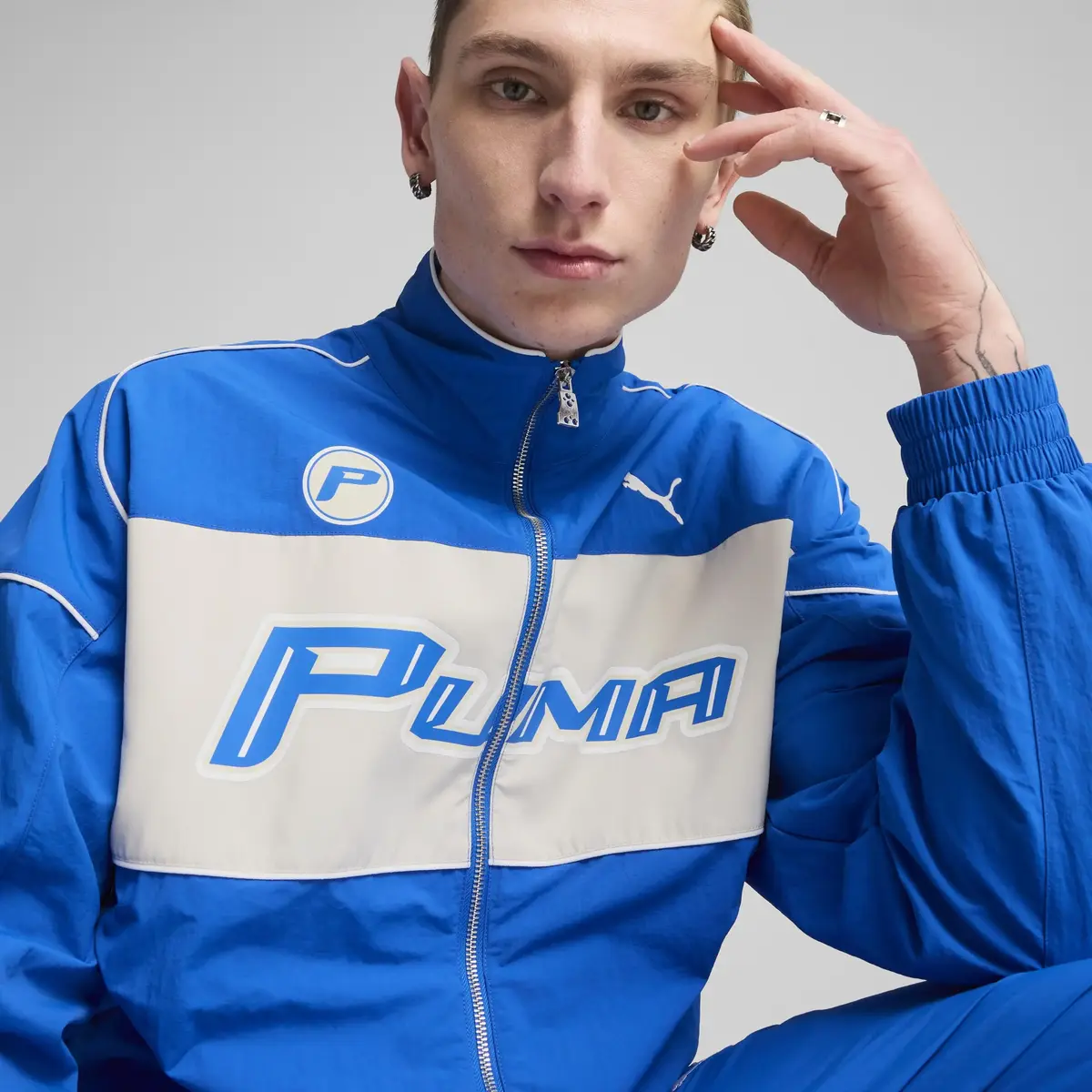 PUMA SDS Relaxed Track Jacket Mavi Erkek Ceket
