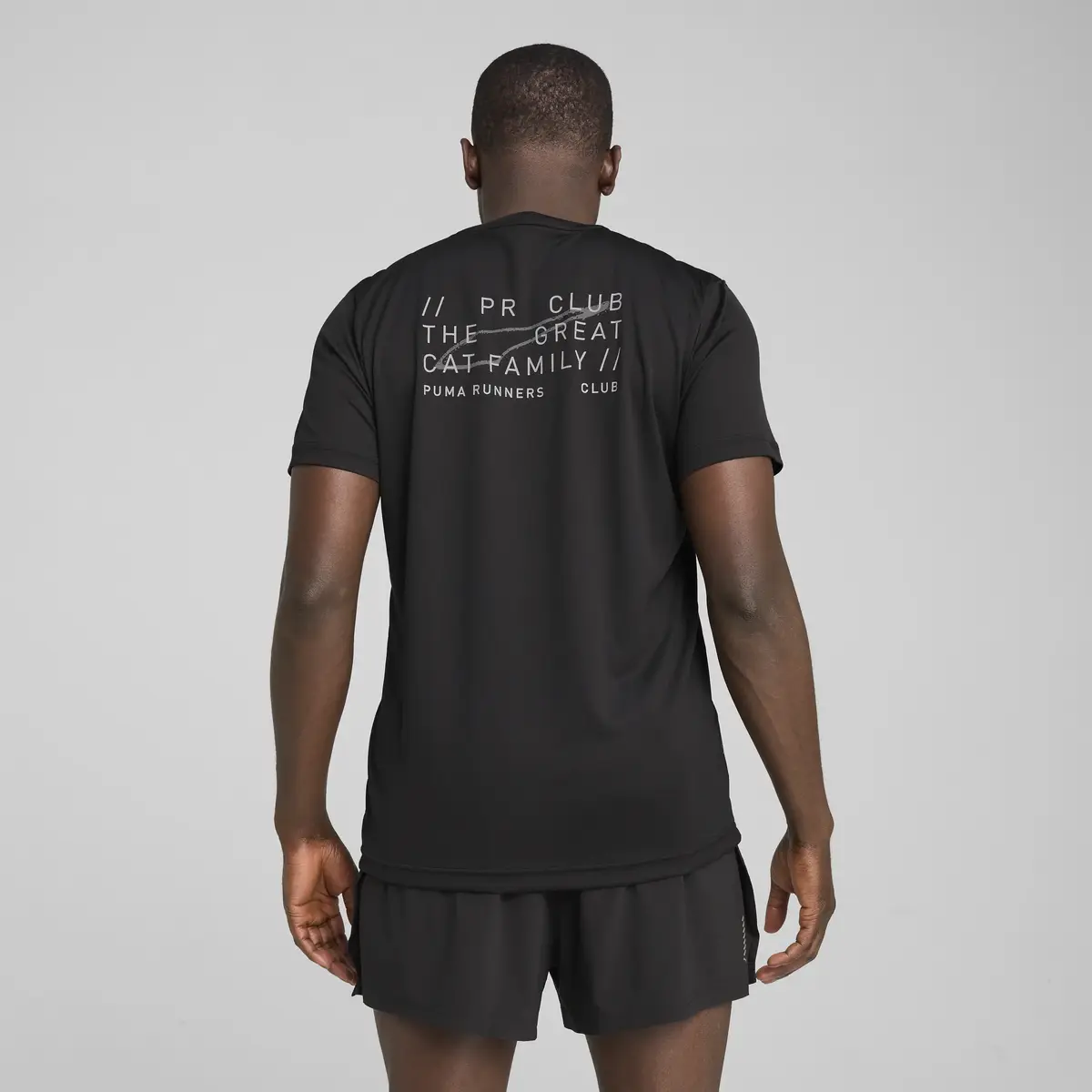 PUMA GRAPHICS RUNNING ILLUSTRATIO Siyah Erkek T-Shirt