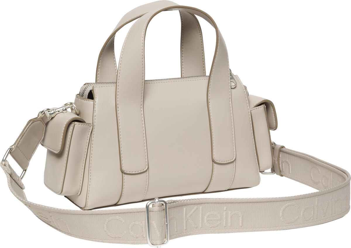 Calvin Klein WEBBING STRAP POCKET BAG Kahverengi Kadın El Çantası Calvin Klein WEBBING STRAP POCKET BAG Kahverengi Kadın El Çantası