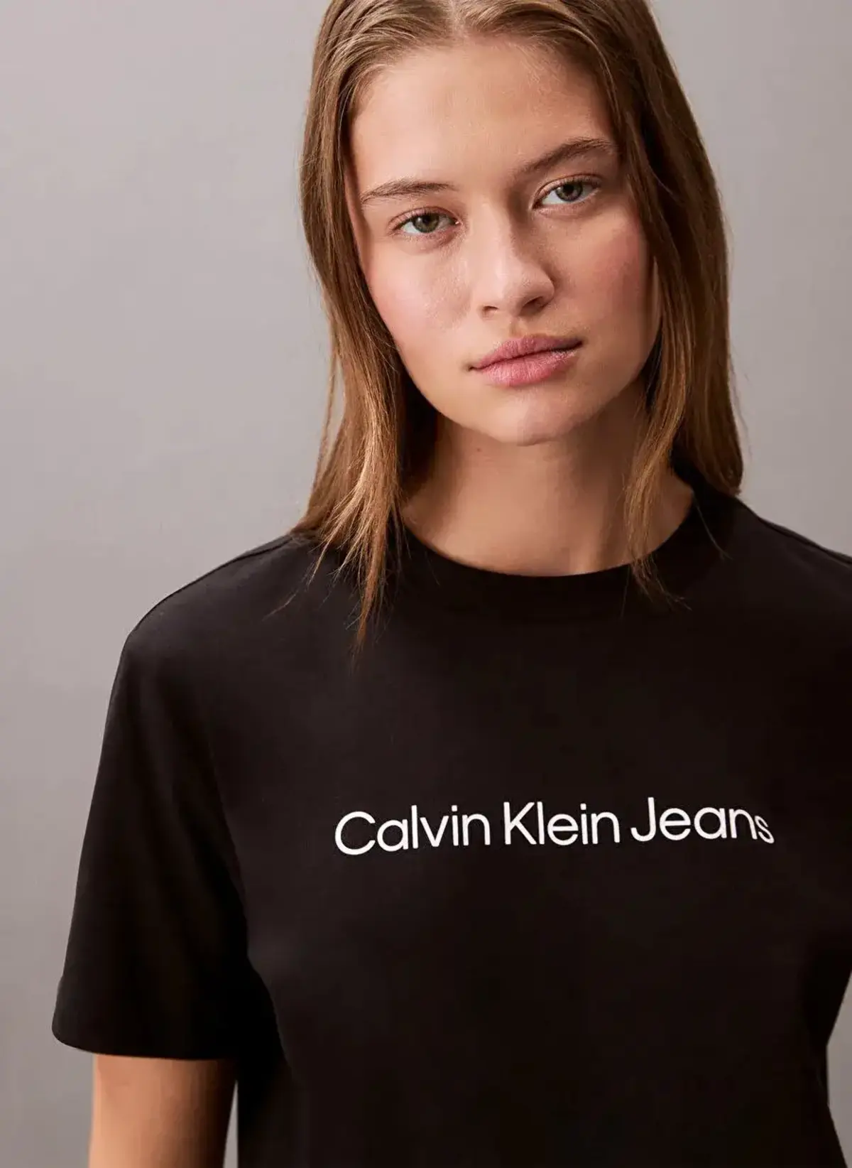 Calvin Klein A- INST. LOGO CLASSIC TEE SS Siyah Kadın Tişört Calvin Klein A- INST. LOGO CLASSIC TEE SS Siyah Kadın Tişört