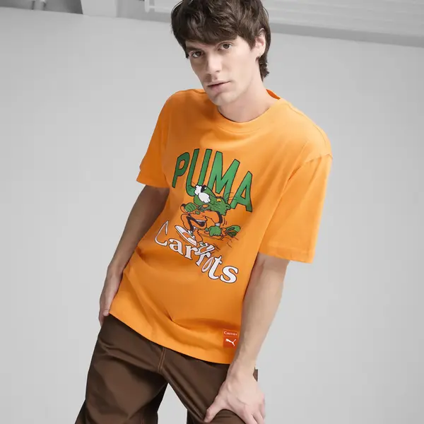 Puma X CARROTS Graphic Tee Turuncu Erkek T-Shirt