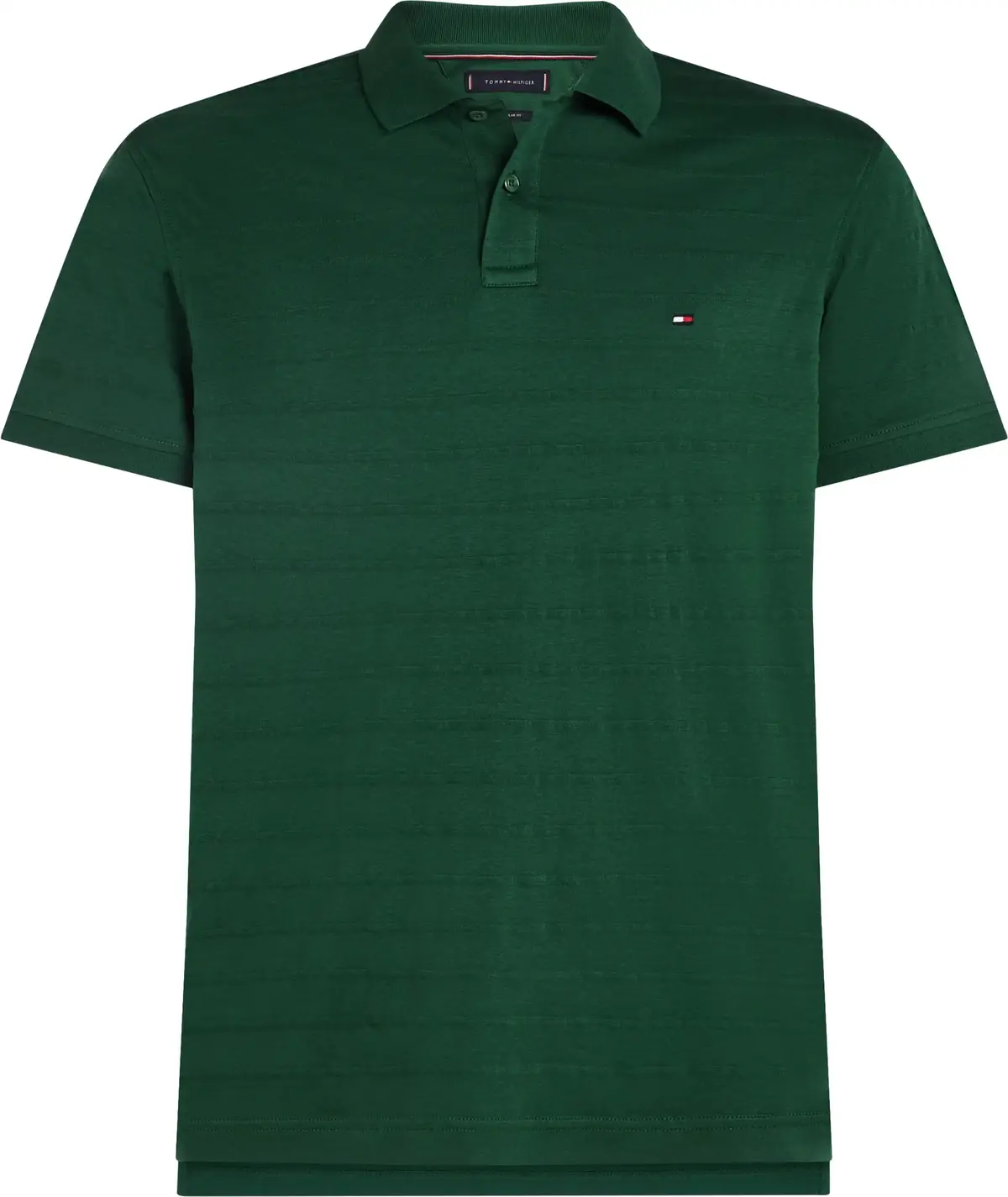 Tommy Hilfiger JACQUARD STRIPE REG, L2N Yeşil Erkek T-Shirt & Polo