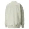 Puma T7 Faux Leather Bomber Beyaz Kadın Bomber Suni Deri Ceket
