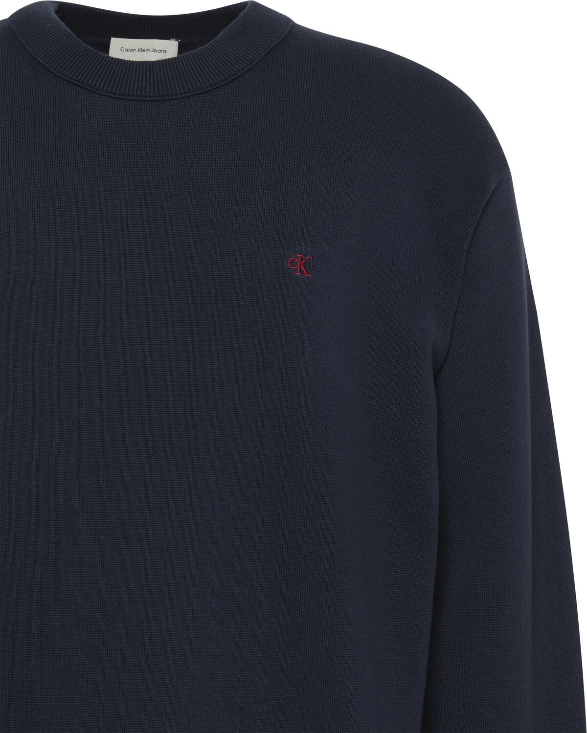 Calvin Klein LS EZ COTTON CREWNK SWEATER 12GG Mavi Erkek Sweatshirt Calvin Klein LS EZ COTTON CREWNK SWEATER 12GG Mavi Erkek Sweatshirt