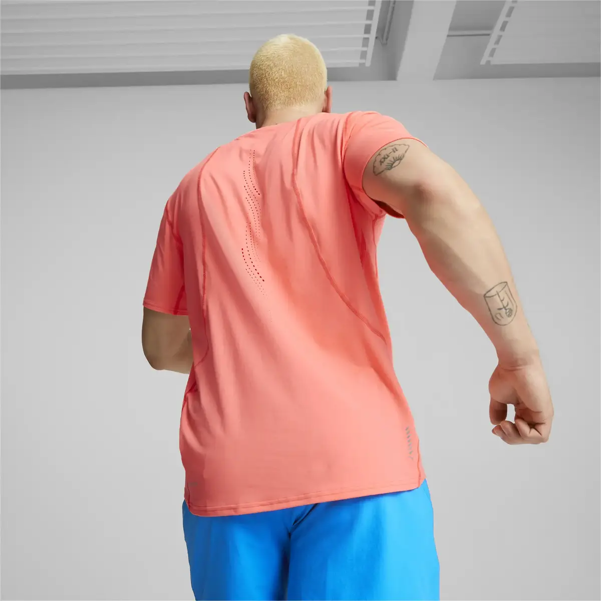Puma Run Cloudspun SS Tee Pembe Erkek Koşu/Performans T-shirt