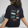 PUMA WARDROBE ESS Graphic Tee Lacivert Kadın T-Shirt