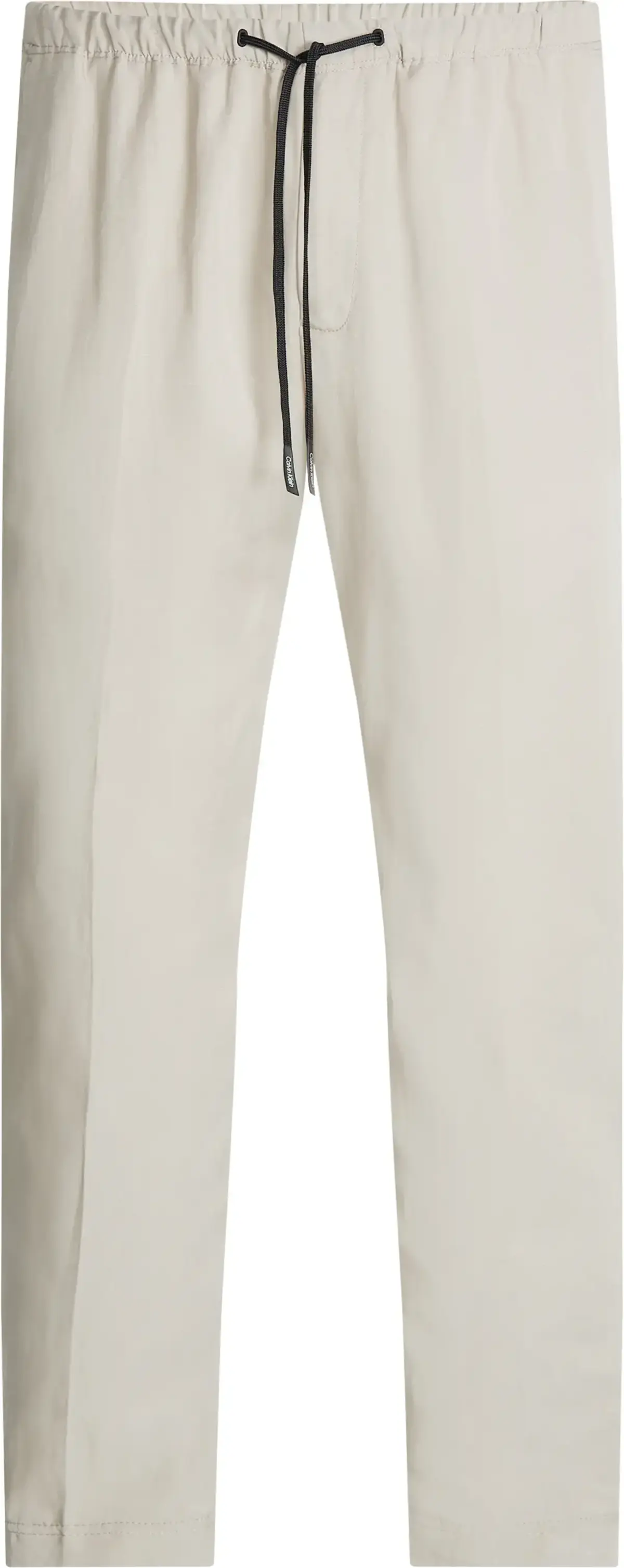 Calvin Klein PEACHED LINEN TWILL Erkek Krem Kumaş Pantolon