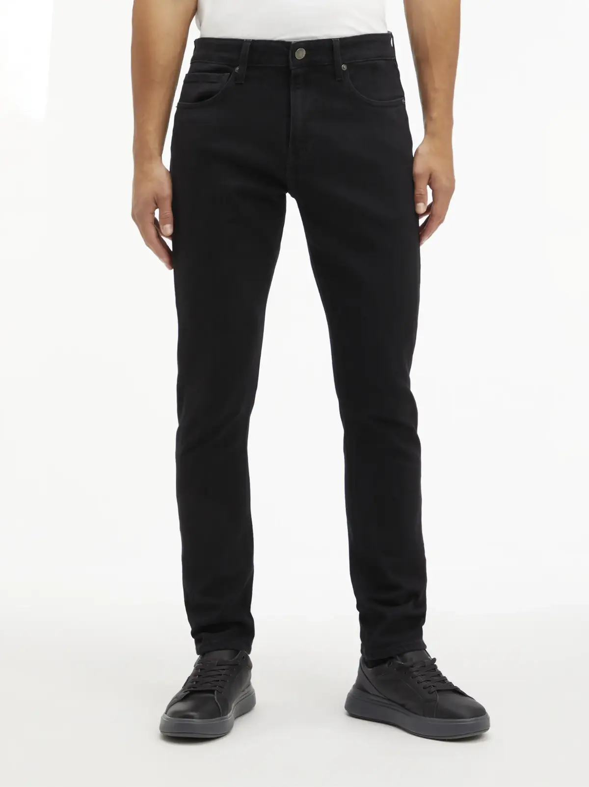Calvin Klein SLIM FIT - RINSE BLA, 1AP Siyah Erkek Jean Pantolon
