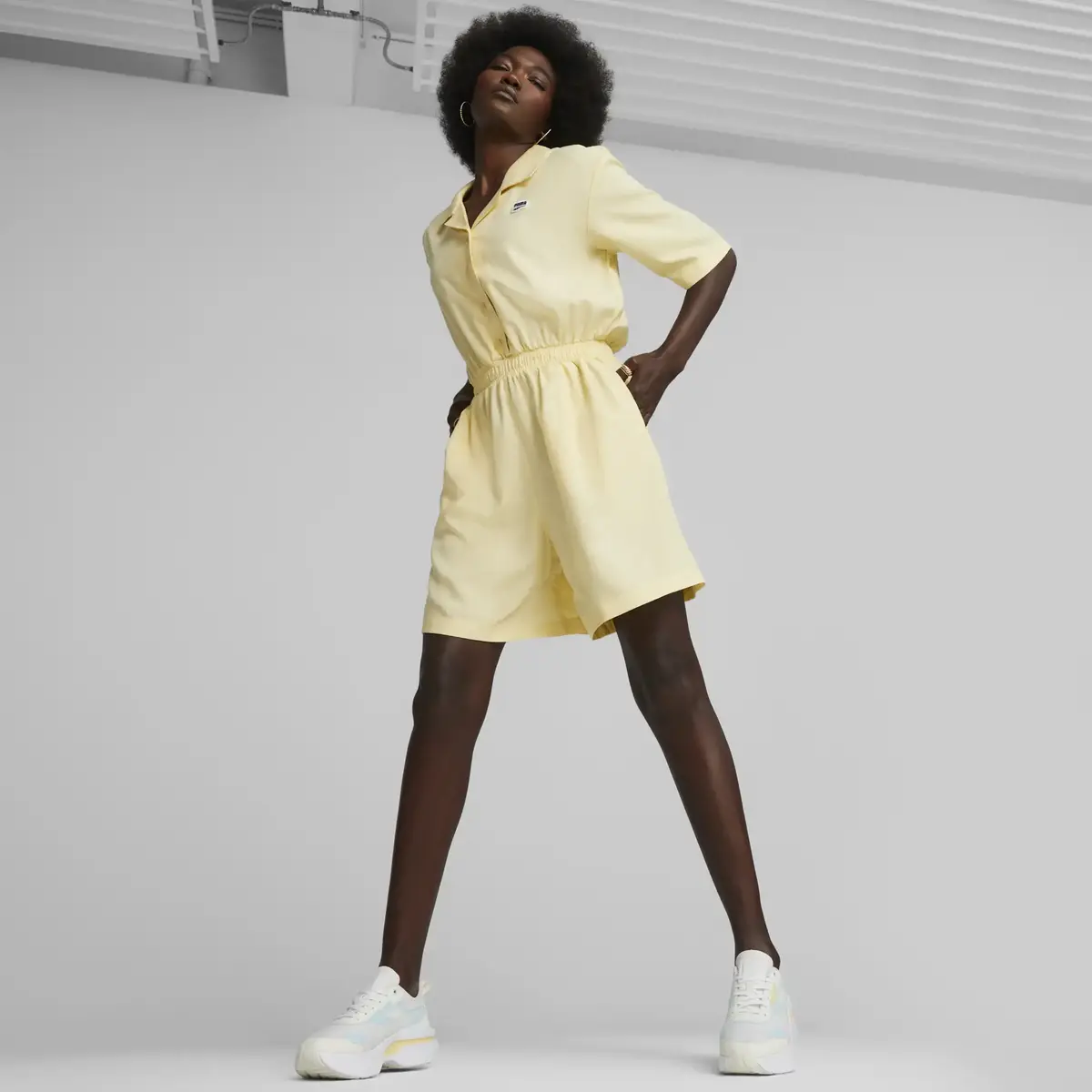 Puma DOWNTOWN Jumpsuit Sarı Kadın Tulum