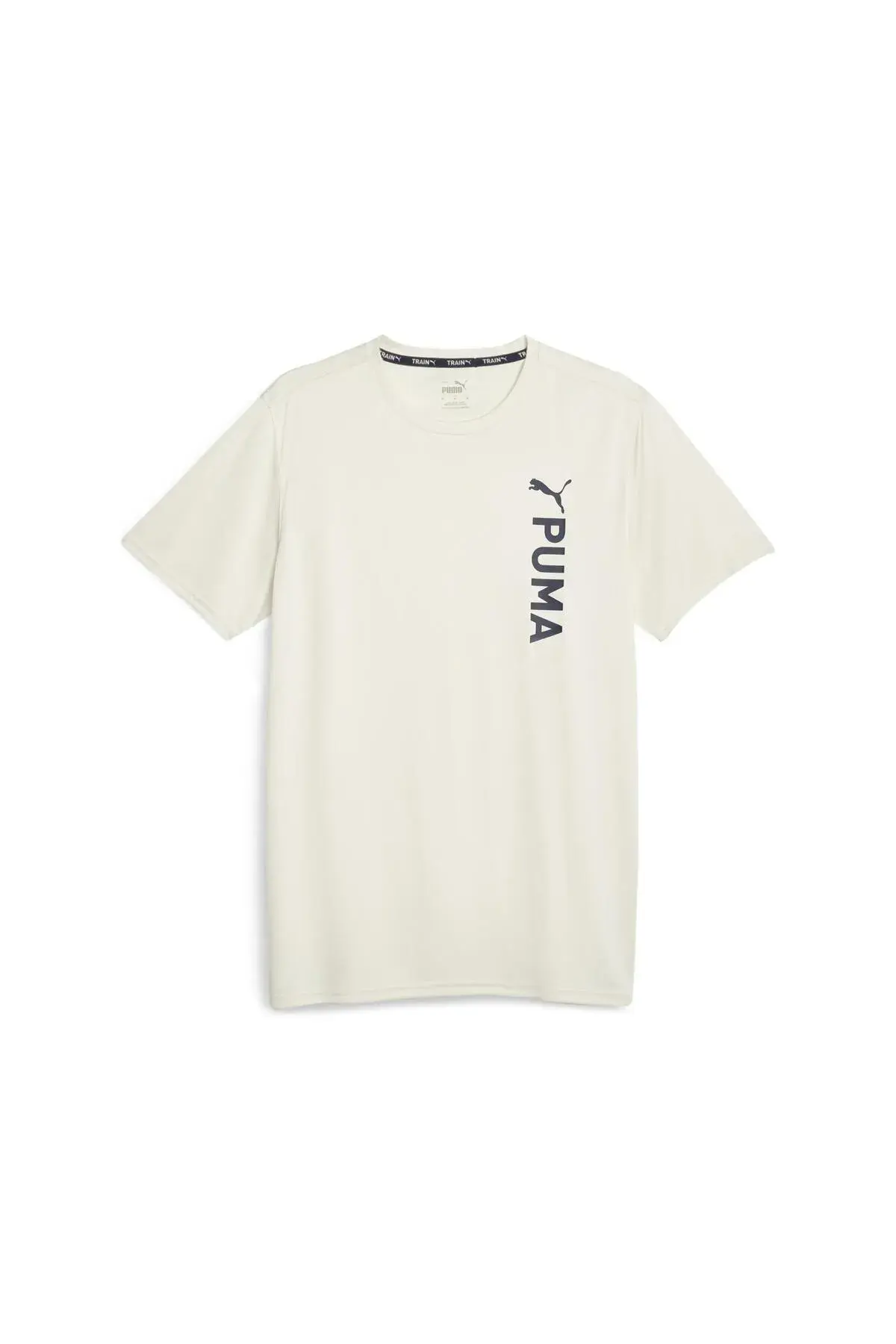Puma Fit Poly Logo Tee Kırık Beyaz Erkek T-Shirt