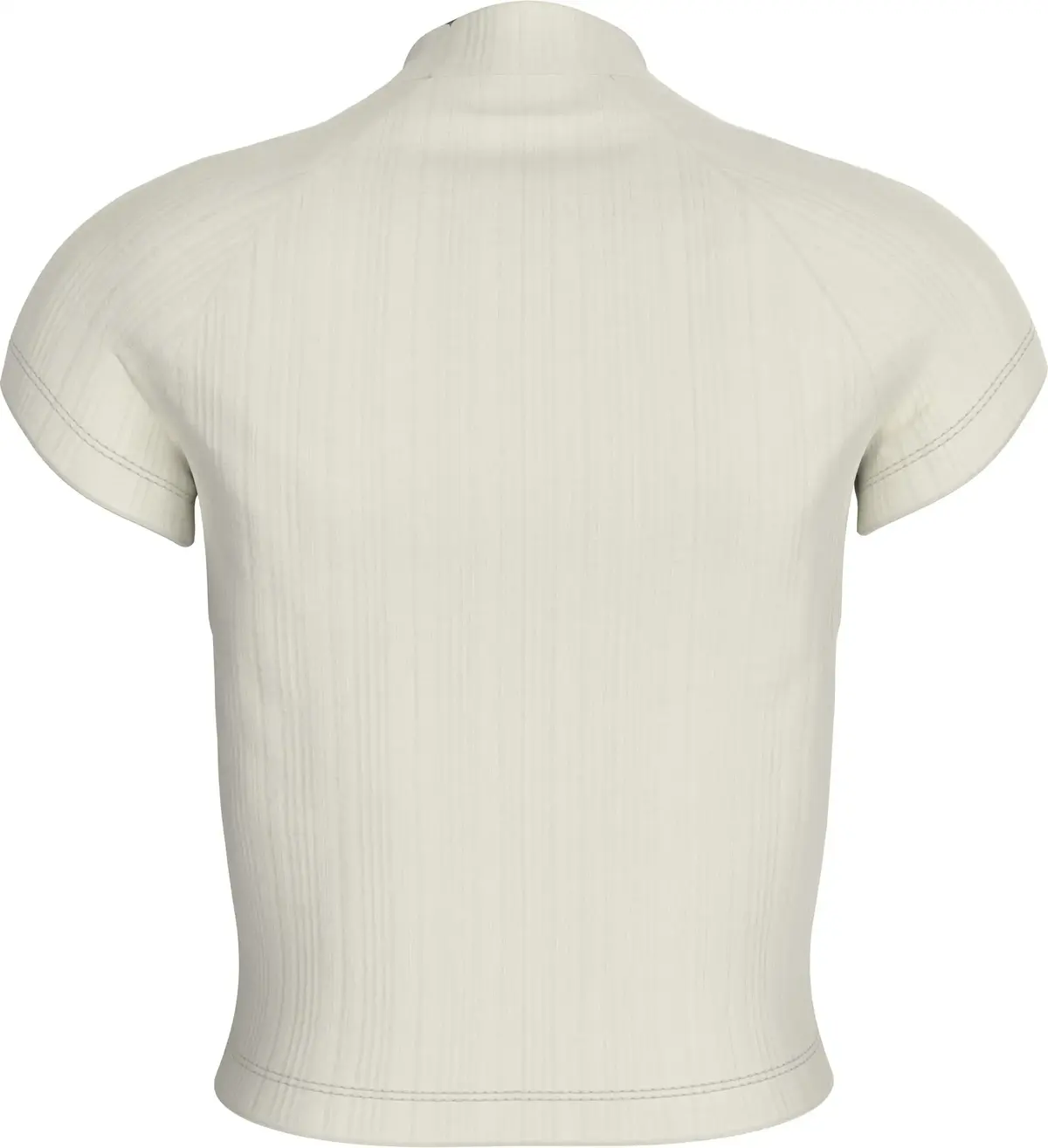 Calvin Klein WARM TEXTURE RIB MOC, YBI Krem Kadın T-Shirt & Polo